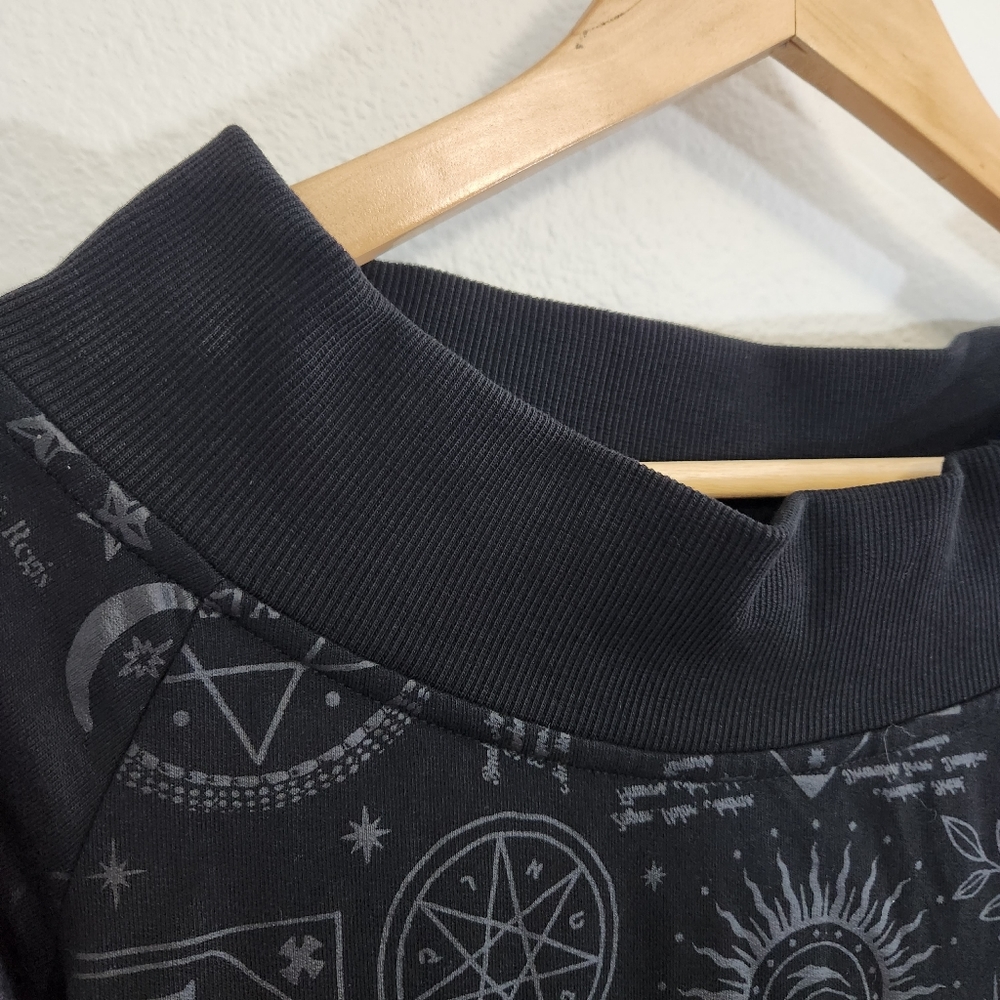 Killstar Dress Womens Small Goth Emo Punk Mini Ribbed Occult Graphic Print - Picture 10 of 16
